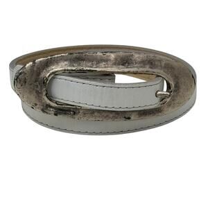 A.Brod Vintage Skinny Belt SZ M Women’s White Pearl Elegant Office Retro Dressy